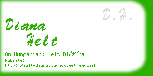 diana helt business card